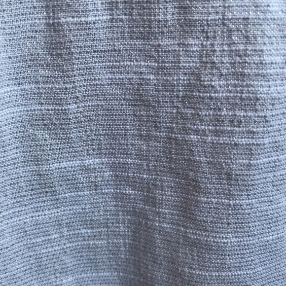 4/$25 Lola Made in Canada Silver Boho Blouse 3/4 Sleeves Size XS Women /XXL Girl - Picture 4 of 5